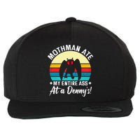 Mothman Ate My Entire Ass Mothman Cryptid Wool Snapback Cap