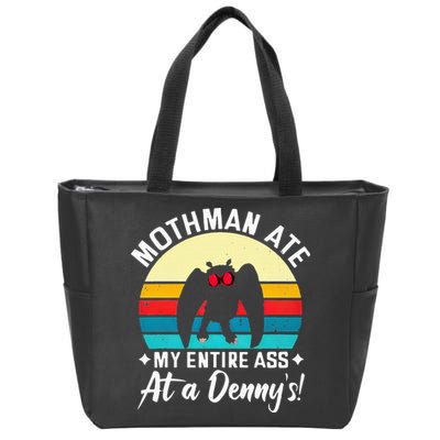 Mothman Ate My Entire Ass Mothman Cryptid Zip Tote Bag