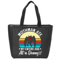 Mothman Ate My Entire Ass Mothman Cryptid Zip Tote Bag