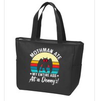 Mothman Ate My Entire Ass Mothman Cryptid Zip Tote Bag