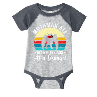 Mothman Ate My Entire Ass Mothman Cryptid Infant Baby Jersey Bodysuit