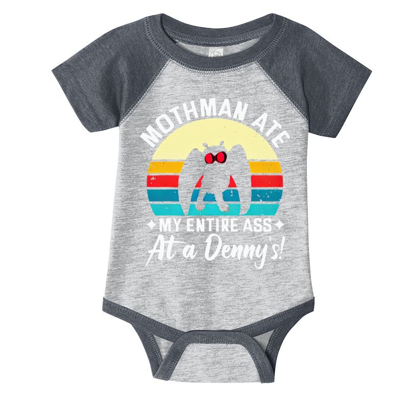 Mothman Ate My Entire Ass Mothman Cryptid Infant Baby Jersey Bodysuit