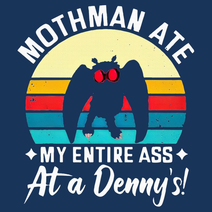Mothman Ate My Entire Ass Mothman Cryptid Infant Baby Jersey Bodysuit