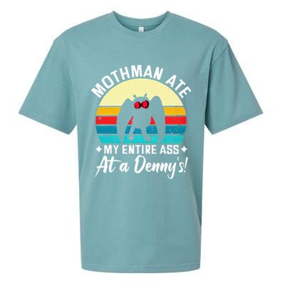 Mothman Ate My Entire Ass Mothman Cryptid Sueded Cloud Jersey T-Shirt