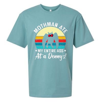 Mothman Ate My Entire Ass Mothman Cryptid Sueded Cloud Jersey T-Shirt