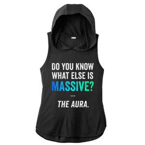 Massive Aura Meme Funny Gen Z Slang Gaming Meme Aura Ladies PosiCharge Tri-Blend Wicking Draft Hoodie Tank