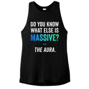 Massive Aura Meme Funny Gen Z Slang Gaming Meme Aura Ladies PosiCharge Tri-Blend Wicking Tank