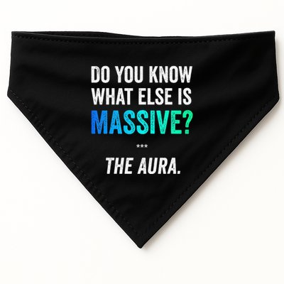 Massive Aura Meme Funny Gen Z Slang Gaming Meme Aura USA-Made Doggie Bandana