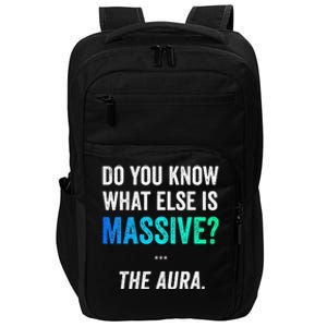 Massive Aura Meme Funny Gen Z Slang Gaming Meme Aura Impact Tech Backpack