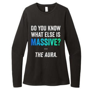 Massive Aura Meme Funny Gen Z Slang Gaming Meme Aura Womens CVC Long Sleeve Shirt