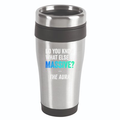 Massive Aura Meme Funny Gen Z Slang Gaming Meme Aura 16oz Travel Tumbler