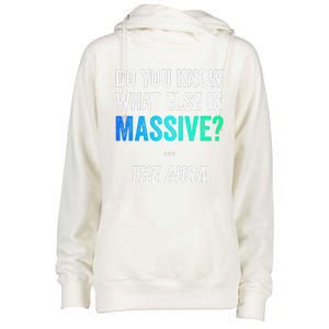 Massive Aura Meme Funny Gen Z Slang Gaming Meme Aura Womens Funnel Neck Pullover Hood