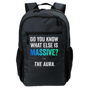 Massive Aura Meme Funny Gen Z Slang Gaming Meme Aura Daily Commute Backpack