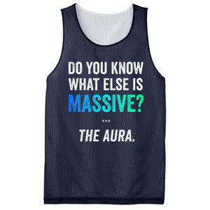 Massive Aura Meme Funny Gen Z Slang Gaming Meme Aura Mesh Reversible Basketball Jersey Tank