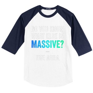 Massive Aura Meme Funny Gen Z Slang Gaming Meme Aura Baseball Sleeve Shirt