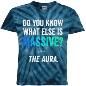 Massive Aura Meme Funny Gen Z Slang Gaming Meme Aura Kids Tie-Dye T-Shirt