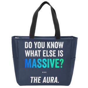 Massive Aura Meme Funny Gen Z Slang Gaming Meme Aura Zip Tote Bag