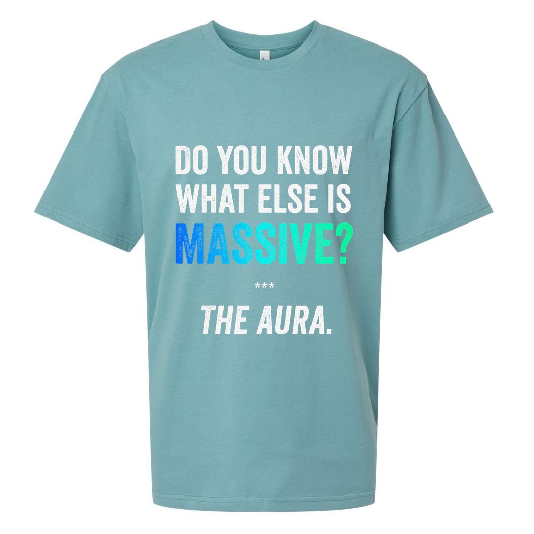 Massive Aura Meme Funny Gen Z Slang Gaming Meme Aura Sueded Cloud Jersey T-Shirt