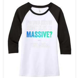 Massive Aura Meme Funny Gen Z Slang Gaming Meme Aura Women's Tri-Blend 3/4-Sleeve Raglan Shirt