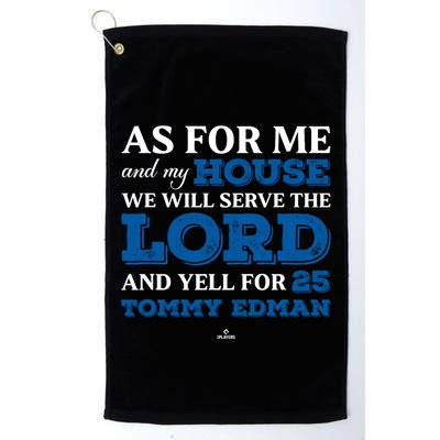 Me And My House Yells For Tommy Edman Los Angeles Baseball Golf Towel