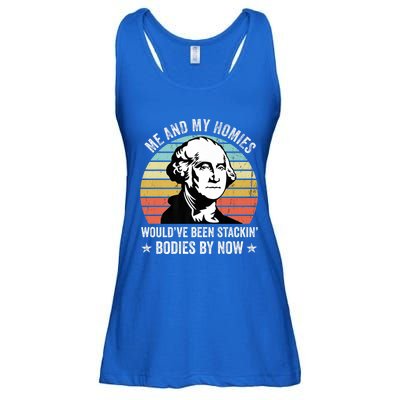 Me And My Homies Would Be Stacking Bodies By Now Gift Ladies Essential Flowy Tank