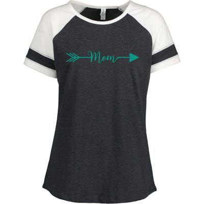 Mom Arrow Enza Ladies Jersey Colorblock Tee