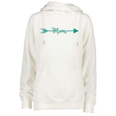 Mom Arrow Womens Funnel Neck Pullover Hood