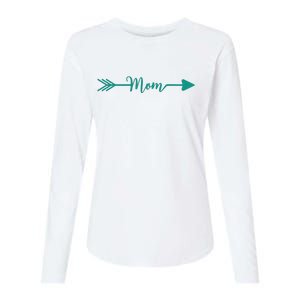 Mom Arrow Womens Cotton Relaxed Long Sleeve T-Shirt