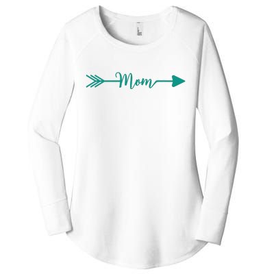 Mom Arrow Women's Perfect Tri Tunic Long Sleeve Shirt