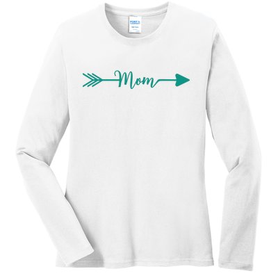 Mom Arrow Ladies Long Sleeve Shirt