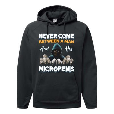 Man And Micropenis Funny Cringe Weird Stupid Meme Hilarious Performance Fleece Hoodie