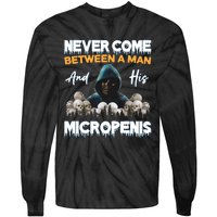 Man And Micropenis Funny Cringe Weird Stupid Meme Hilarious Tie-Dye Long Sleeve Shirt