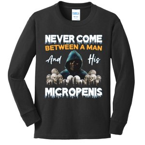 Man And Micropenis Funny Cringe Weird Stupid Meme Hilarious Kids Long Sleeve Shirt