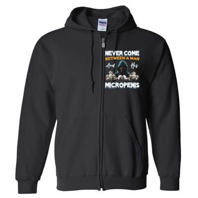 Man And Micropenis Funny Cringe Weird Stupid Meme Hilarious Full Zip Hoodie