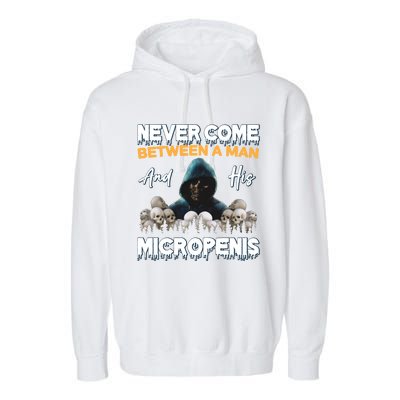 Man And Micropenis Funny Cringe Weird Stupid Meme Hilarious Garment-Dyed Fleece Hoodie