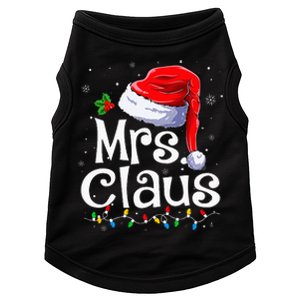 Mr and Mrs Claus Couples Matching xmas Pajamas Santa  Doggie Tank