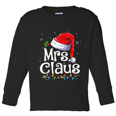 Mr and Mrs Claus Couples Matching xmas Pajamas Santa  Toddler Long Sleeve Shirt