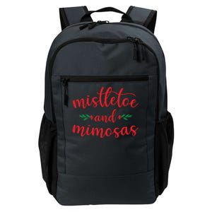 Mistletoe And Mimosas Cute Christmas Holiday Funny Mom Gift Daily Commute Backpack