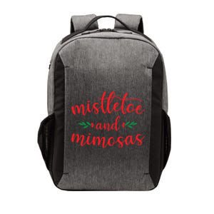 Mistletoe And Mimosas Cute Christmas Holiday Funny Mom Gift Vector Backpack