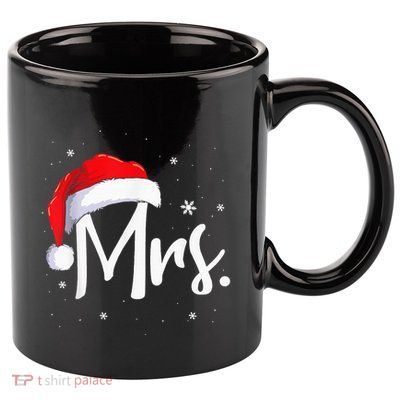 Mr And Mrs Claus Couples Matching Christmas Pajamas Santa 11oz C Handle Ceramic Mug