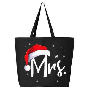 Mr And Mrs Claus Couples Matching Christmas Pajamas Santa 25L Jumbo Tote