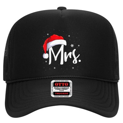 Mr And Mrs Claus Couples Matching Christmas Pajamas Santa Trucker Hat