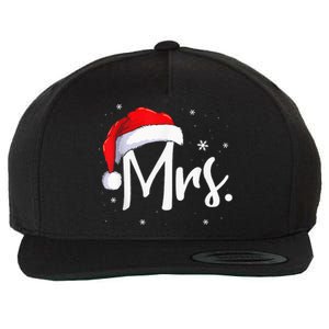 Mr And Mrs Claus Couples Matching Christmas Pajamas Santa Wool Snapback Cap