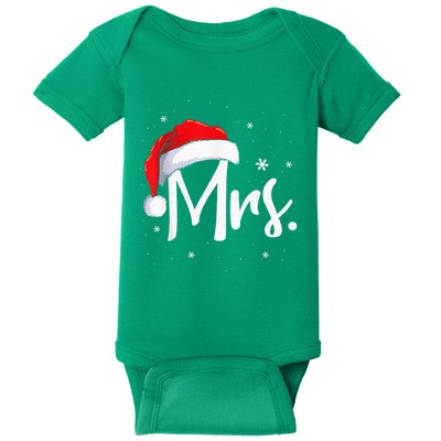 Mr And Mrs Claus Couples Matching Christmas Pajamas Santa Baby Bodysuit