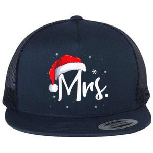 Mr And Mrs Claus Couples Matching Christmas Pajamas Santa Flat Bill Trucker Hat