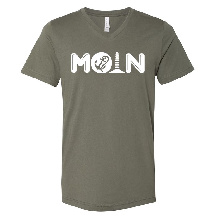 Moin Anchor Maritim V-Neck T-Shirt