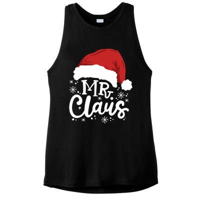 Mr And Mrs Santa Claus Funny Couples Matching Christmas Long Sleeve Ladies PosiCharge Tri-Blend Wicking Tank