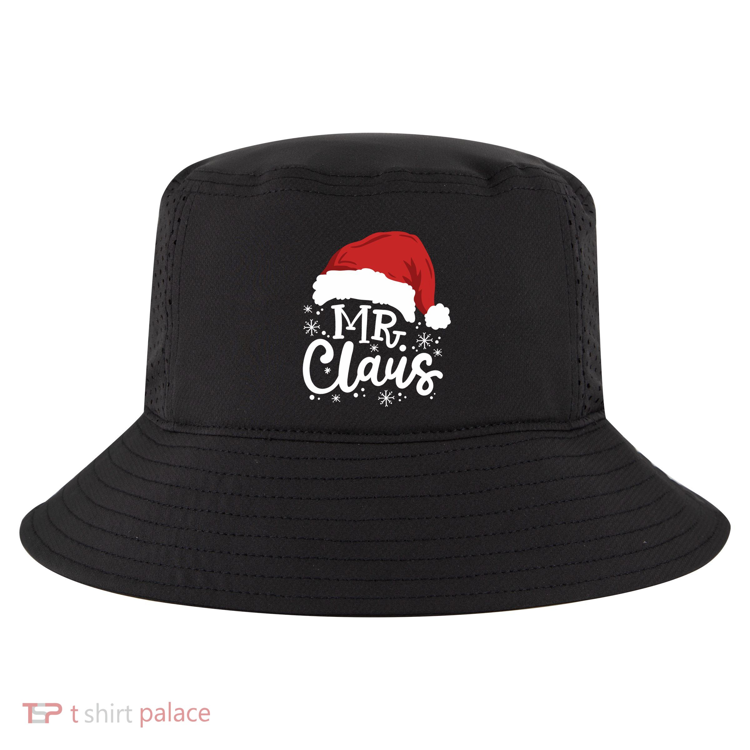 Mr And Mrs Santa Claus Funny Couples Matching Christmas Long Sleeve Cool Comfort Performance Bucket Hat