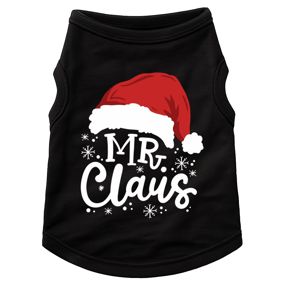 Mr And Mrs Santa Claus Funny Couples Matching Christmas Long Sleeve Doggie Tank