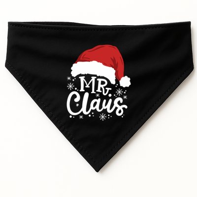 Mr And Mrs Santa Claus Funny Couples Matching Christmas Long Sleeve USA-Made Doggie Bandana